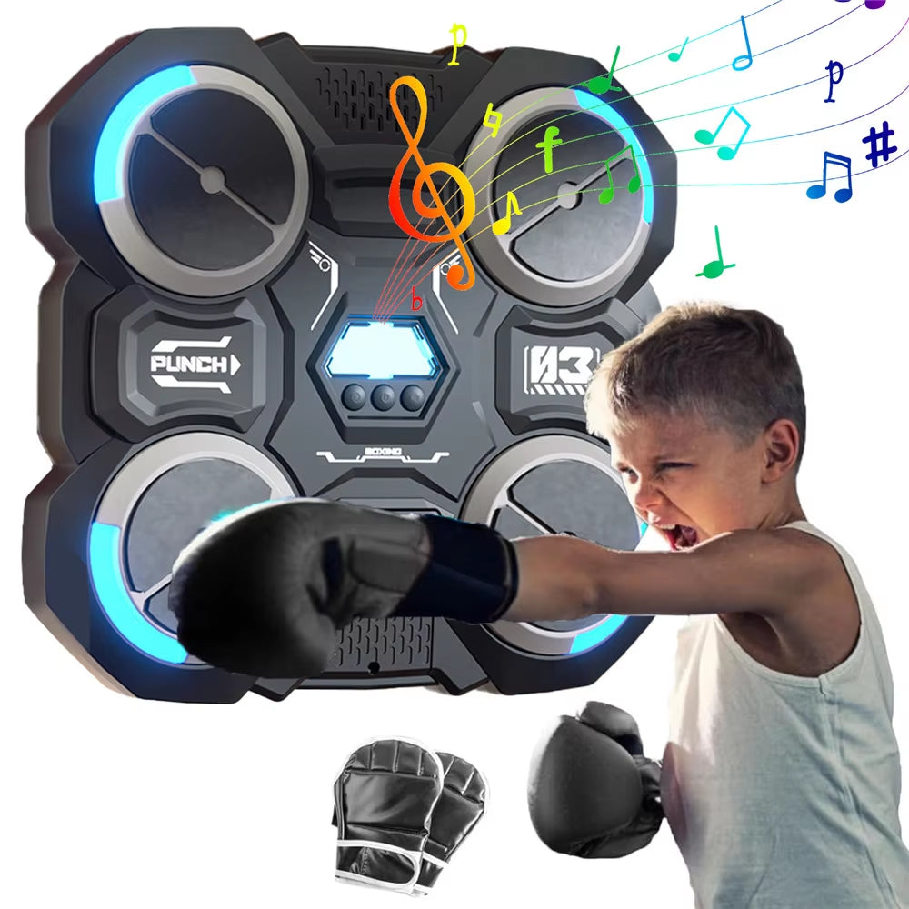 Bluetooth-Compatible Music Boxing Machine for Children - Smart Wall-Mounted Design