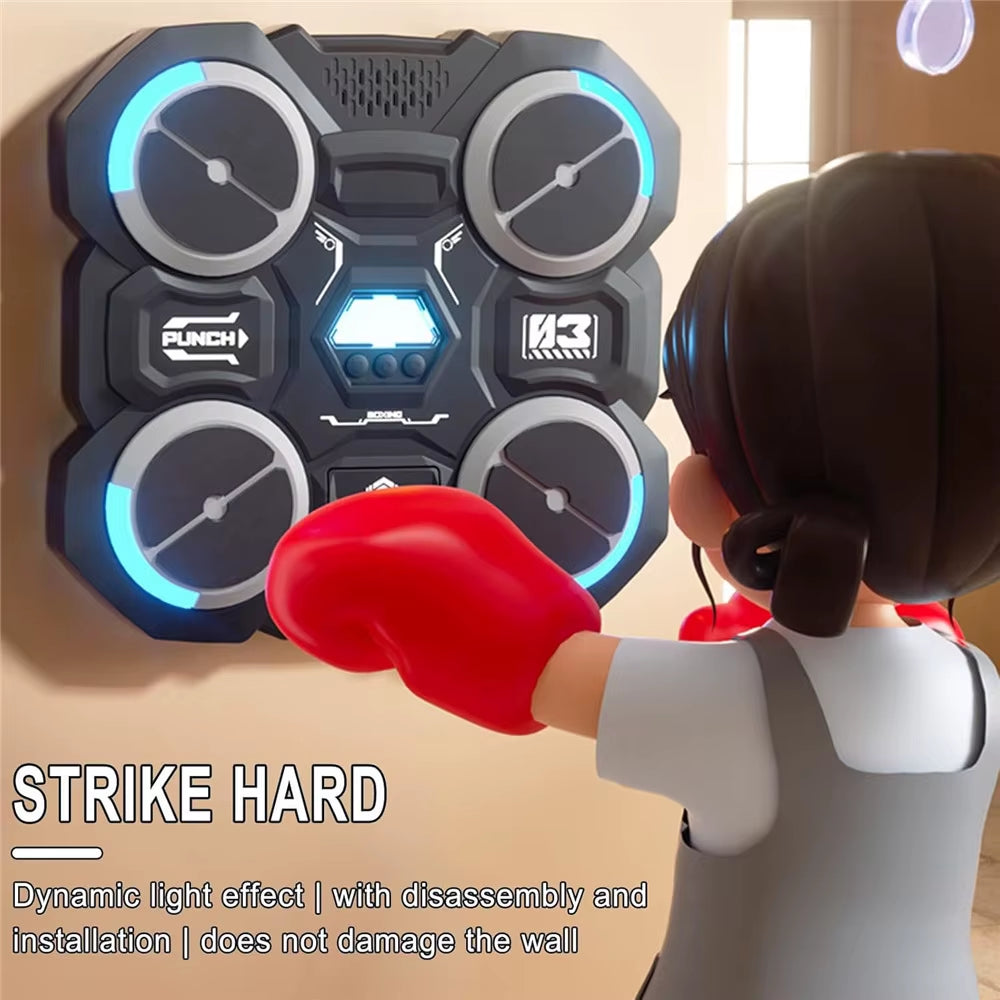 Bluetooth-Compatible Music Boxing Machine for Children - Smart Wall-Mounted Design